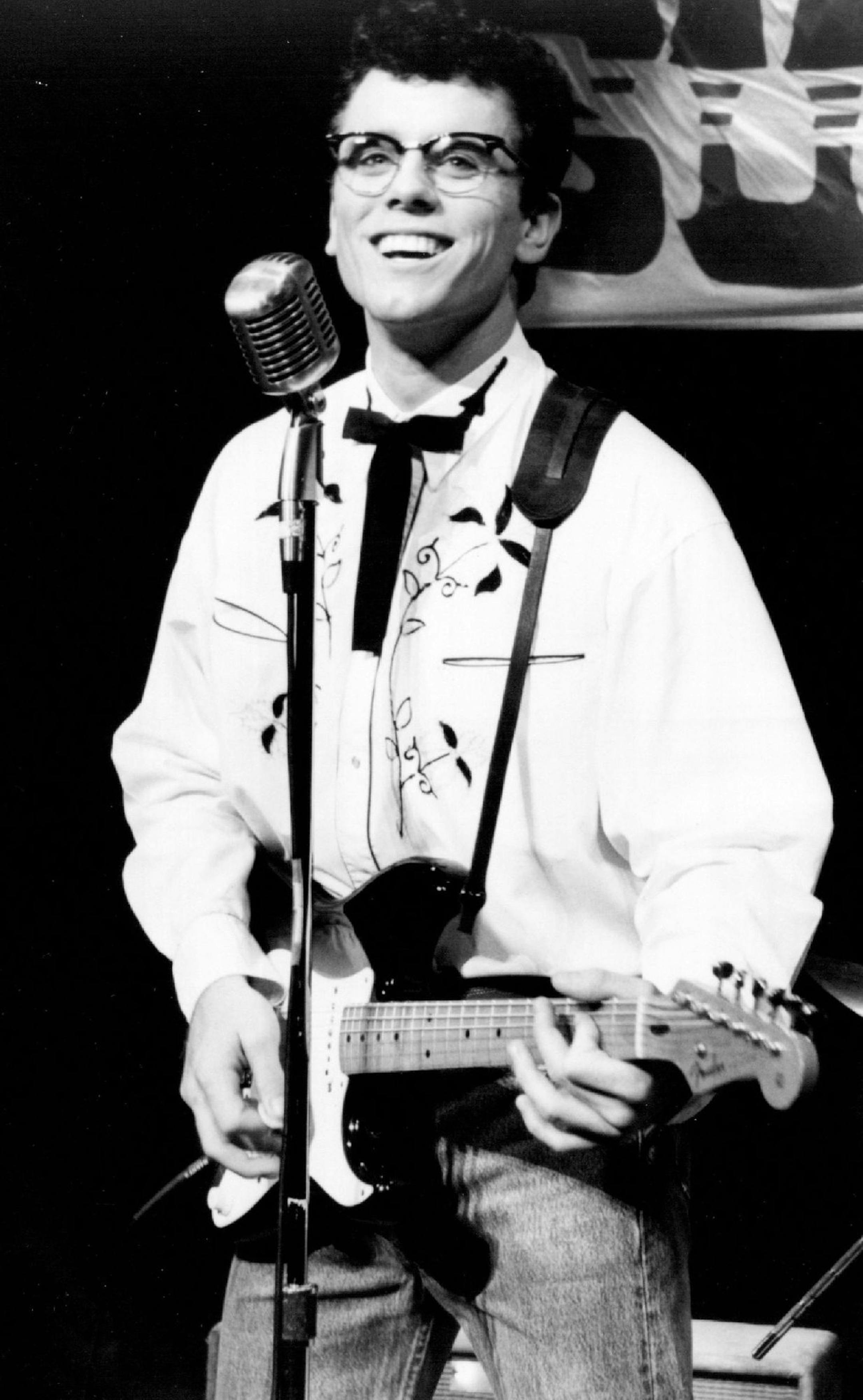 Chip Esten as "Buddy" from the national tour of BUDDY...The Buddy Holly Story. Michael Lamont