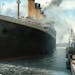 The Titanic set sail on the screen in James Cameron's blockbuster film "Titanic."
