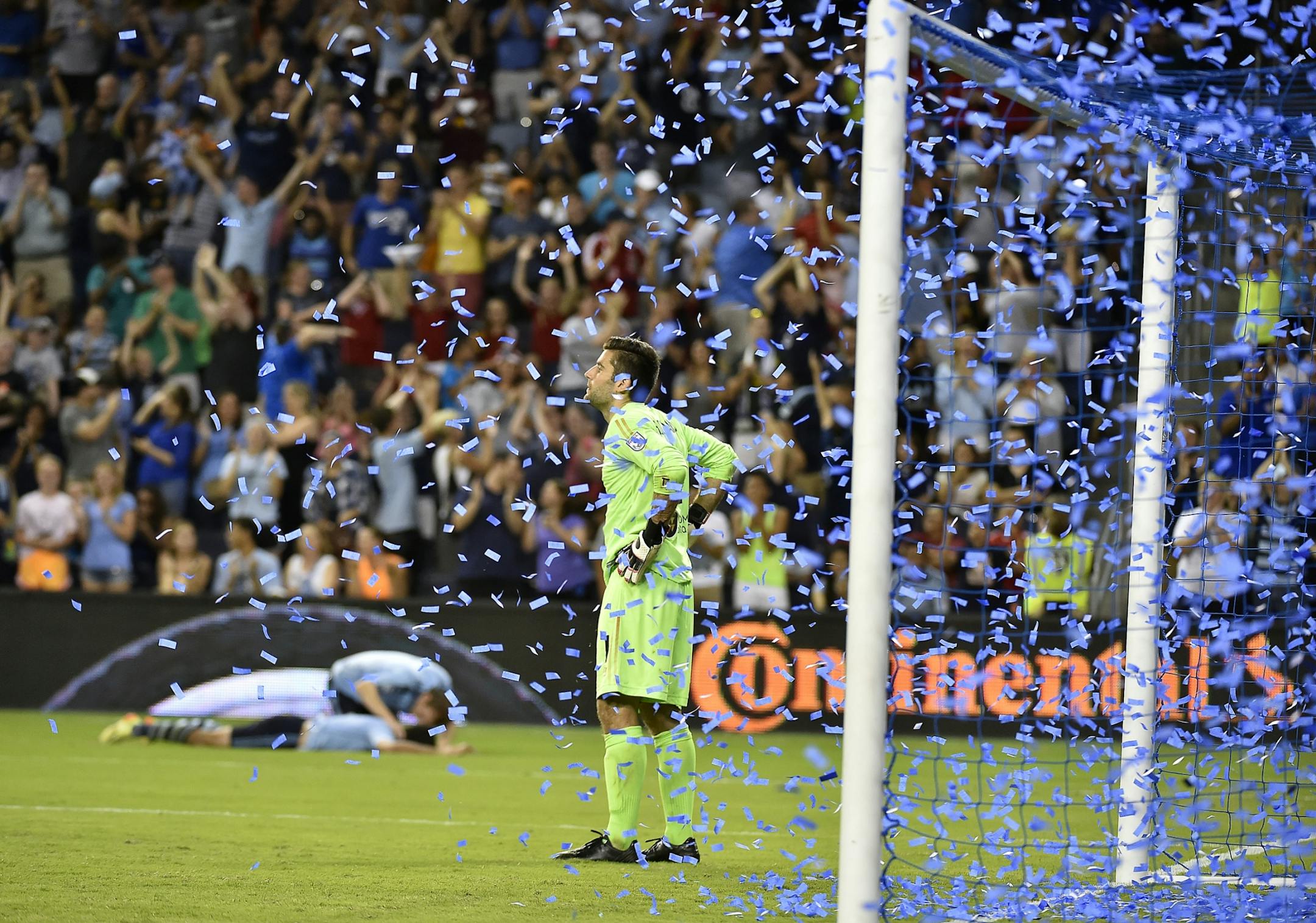 Sporting Kansas City defeated Minnesota United FC 2-0 in the fourth round of the Lamar Hunt U.S. Open Cup at Sporting Park Wednesday, June 18, 2014.