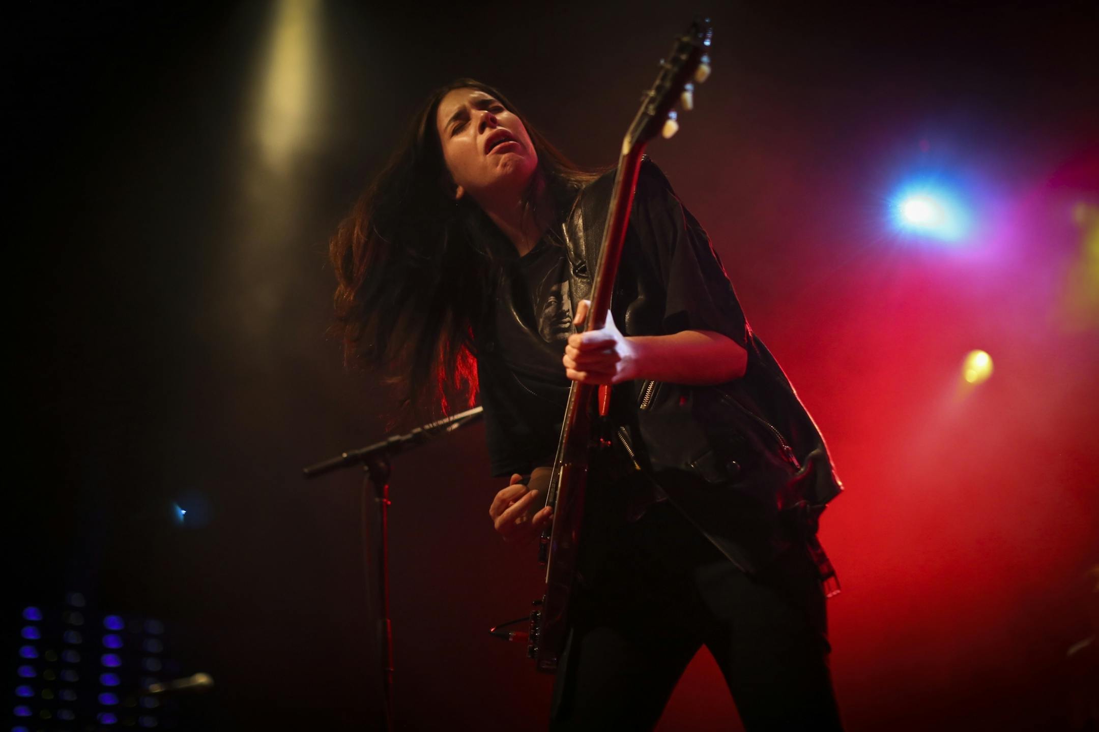 Danielle Haim performed on Monday, May 19, 2014, at First Avenue in Minneapolis, Minn.