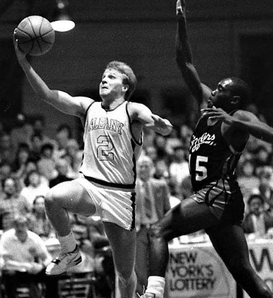 Scott Brooks was a standout for the Albany Patroons in 1987. Photo by Steven Twardzik.