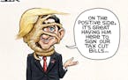 Sack cartoon: Trump and Paul Ryan