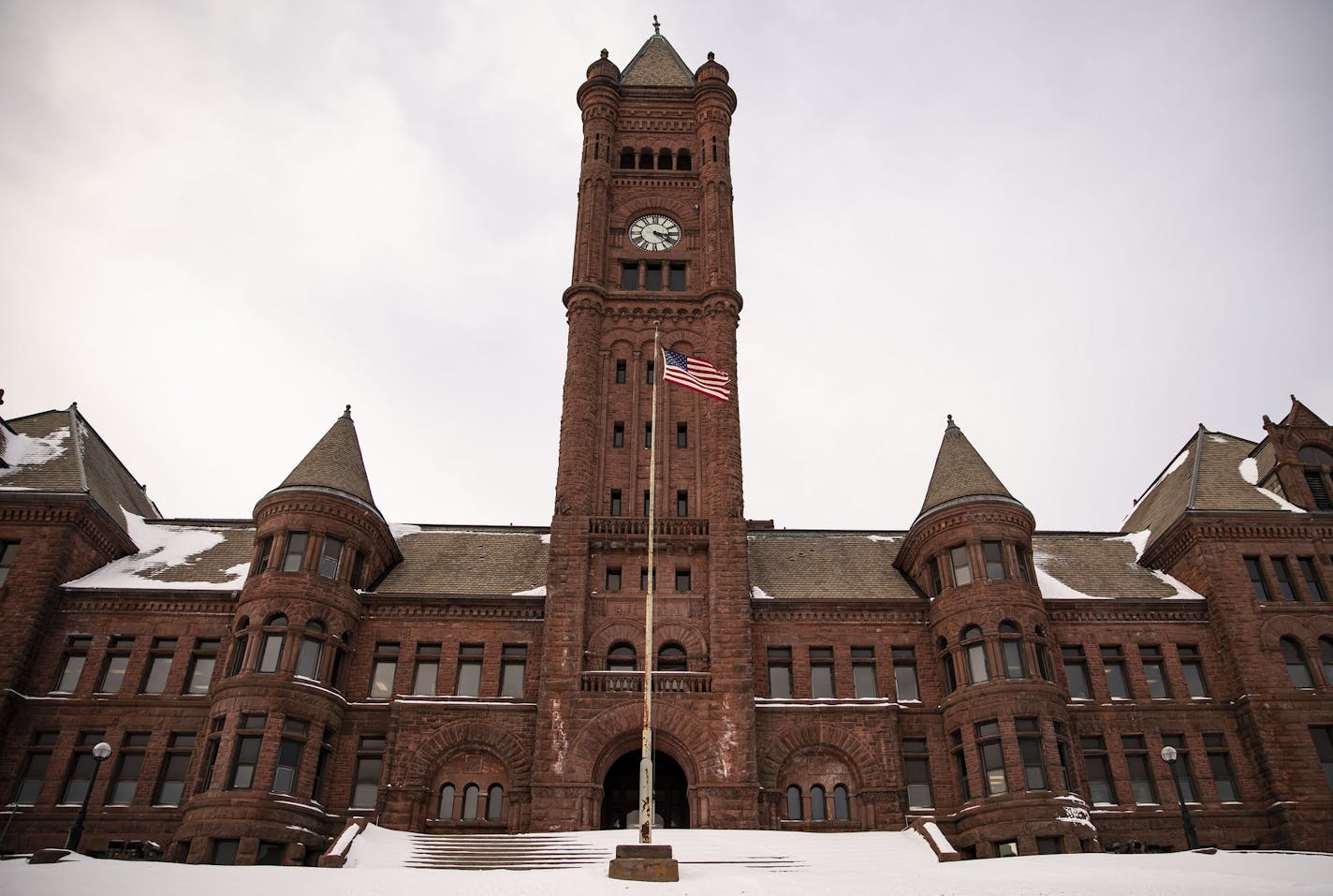 Historic Old Central High School, as seen in Duluth, MN on Tuesday January 21, 2020. ]
ALEX KORMANN &#x2022; alex.kormann@startribune.com The Duluth School Board is set to vote on listing the iconic Historic Old Central High School building for sale on the market.