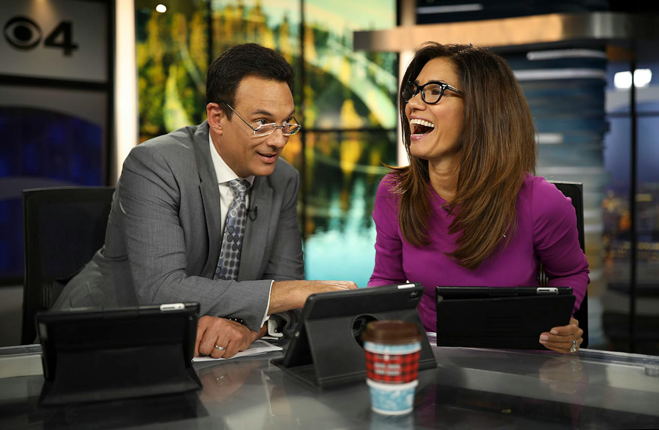 Amelia Santaniello cracked up after showing her husband, Frank Vascellaro, a photo of her a college friend had just emailed her. Frank had just announced to all within earshot that should come see the photo - with her 1980's hairstyle - on her iPad.