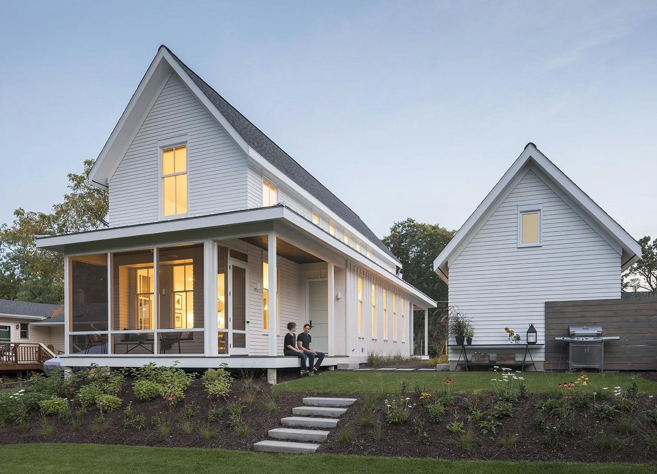 Home of the Month -Architect couple Sara and Jeremy Imhoff's simple. modest and elegant "North Hill House" fits within its historic Stillwater surroundings.