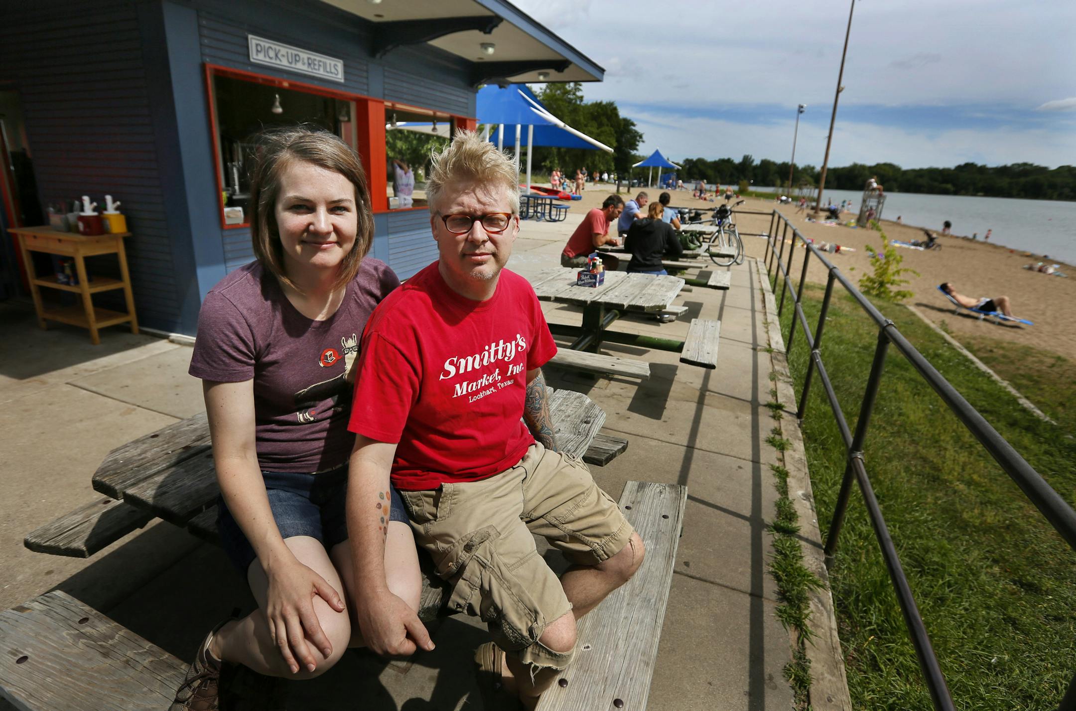 Restaurant review: Sandcastle at Lake Nokomis owners Doug Flicker and Amy Greeley. ] BRIAN PETERSON ‚Ä¢ brianp@startribune.com Minneapolis, MN - 08/03//2013