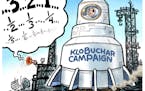Sack cartoon: The Klobuchar campaign