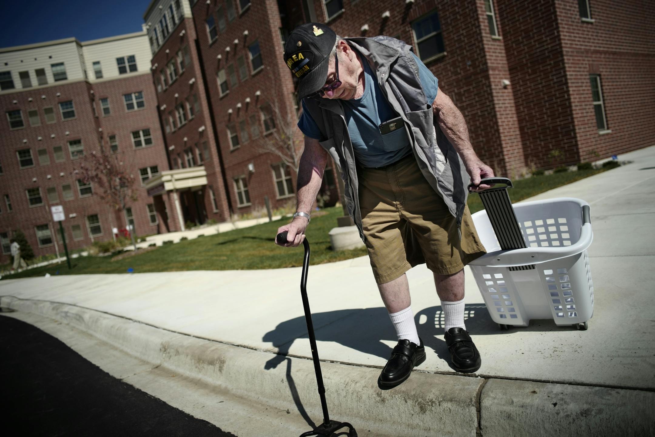 Ronald Grazzini, a Korean War Veteran was on his way to Walmart to take care of some shopping. The 100 unit Richard A. Brustad Homes opens to veterans in to help end homelessness among military Veterans in the state.