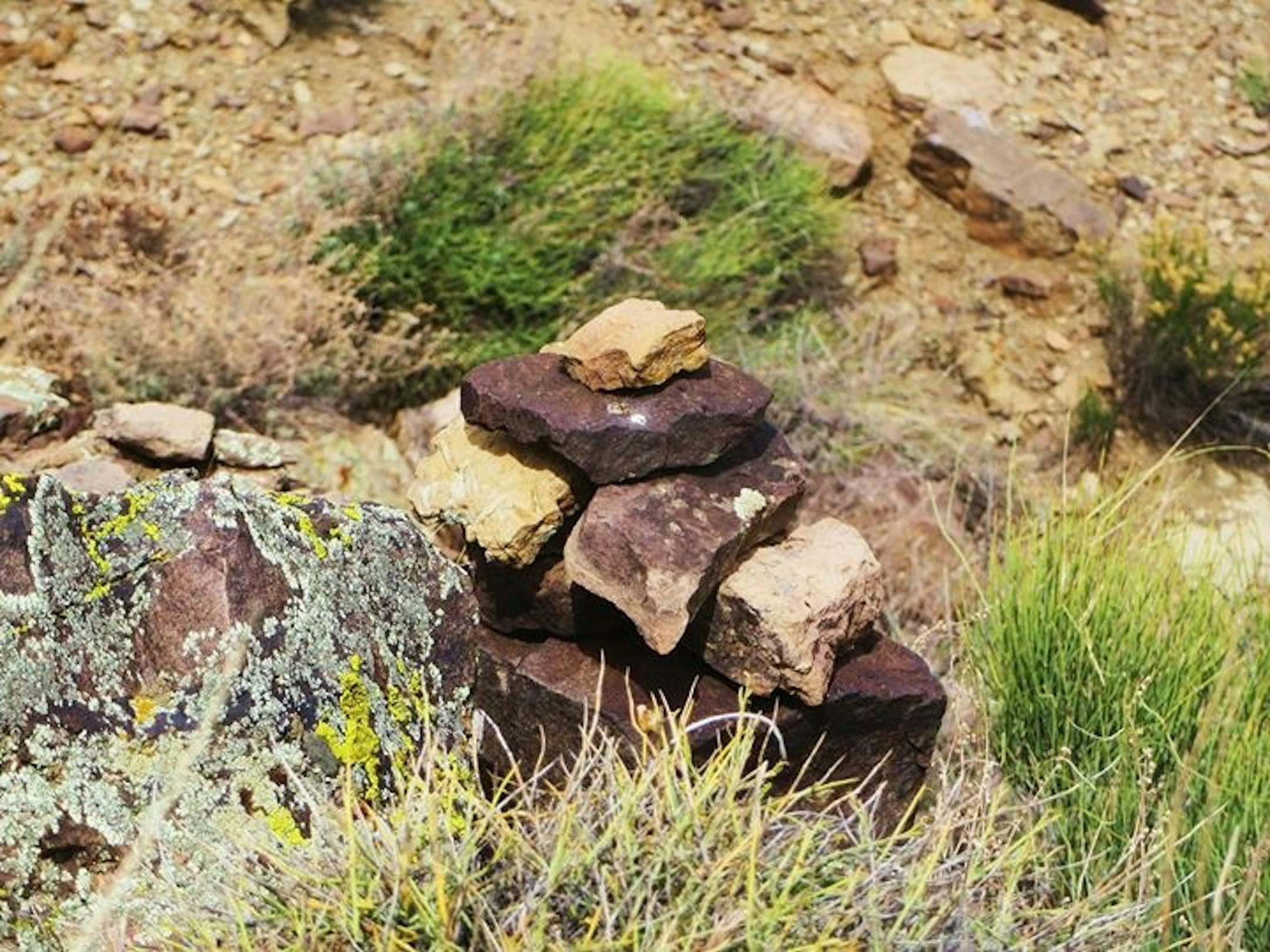 A cairn that exists at the descent down to the North Kaibab Trail. I only found the cairn as it was in the only nontechnical descent off the plateau in the area," Cheryl Batson said.