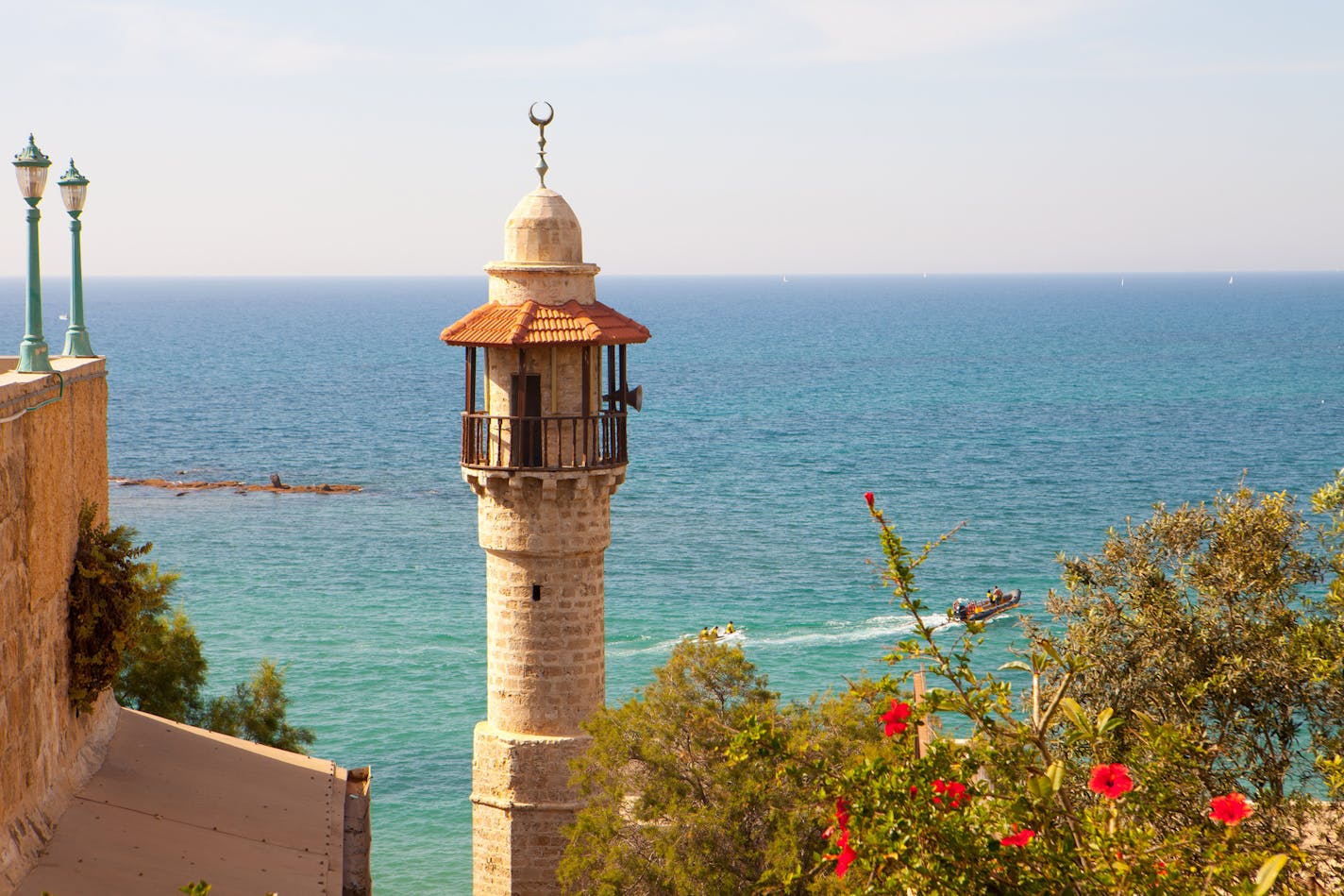 Jaffa sits on the Mediterrean Sea. Photo taken by Dana Friedlander for the Israeli Ministry of Tourism