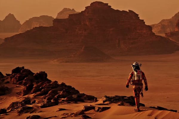 "The Martian," starring Matt Damon.