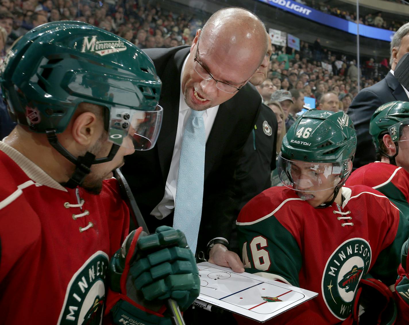 Minnesota Wild head coach Mike Yeo.