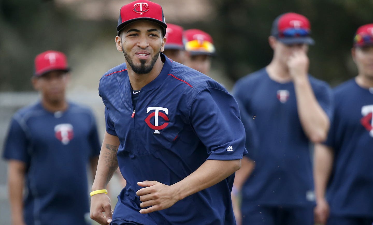 Minnesota Twins Eddie Rosario. ] CARLOS GONZALEZ cgonzalez@startribune.com - February 23, 2016, Fort Myers, FL, CenturyLink Sports Complex, Minnesota Twins Spring Training, MLB, Baseball, first practice for pitchers and catchers