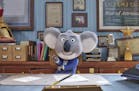 This image released by Universal Pictures shows the character Buster, voiced by Matthew McConaughey, in a scene from "Sing." (Universal Pictures via A