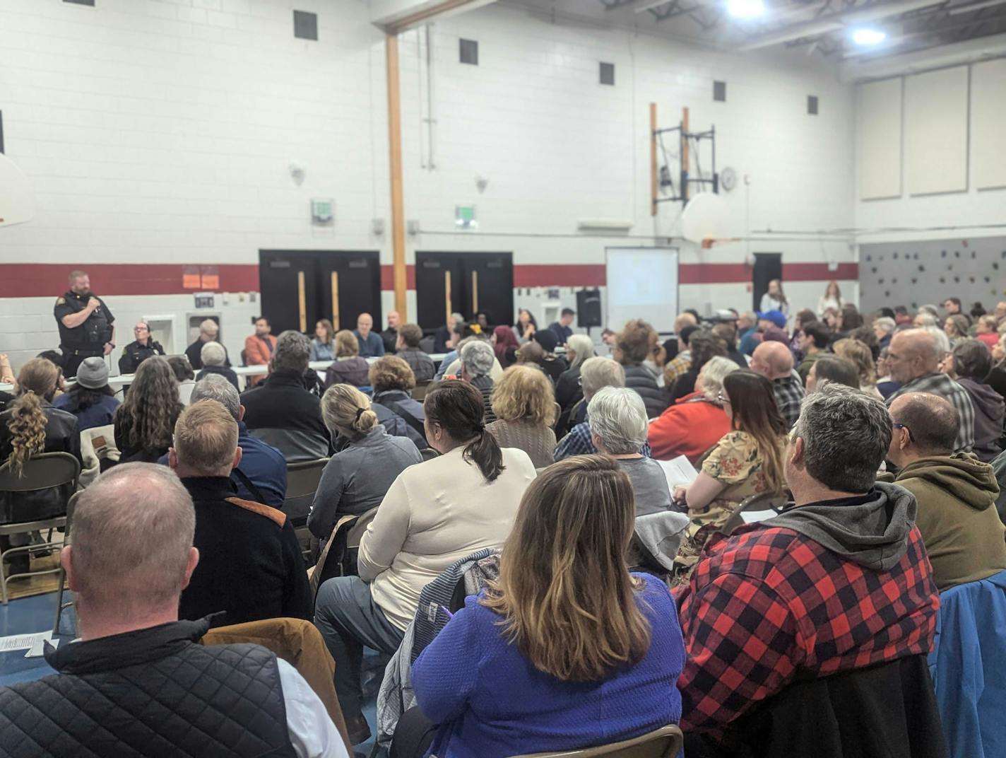 More than 200 people attend a St. Paul community meeting Thursday to discuss surging crime trends in the area.