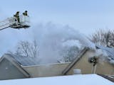 Fire broke out Wednesday afternoon in the roof of Grove United Methodist Church in Woodbury.