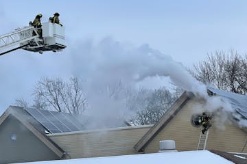 Fire broke out Wednesday afternoon in the roof of Grove United Methodist Church in Woodbury.