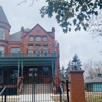 At one point in the Foley Mansion's history, the original porch was removed. The project was an opportunity to add one back on that replicated the ori