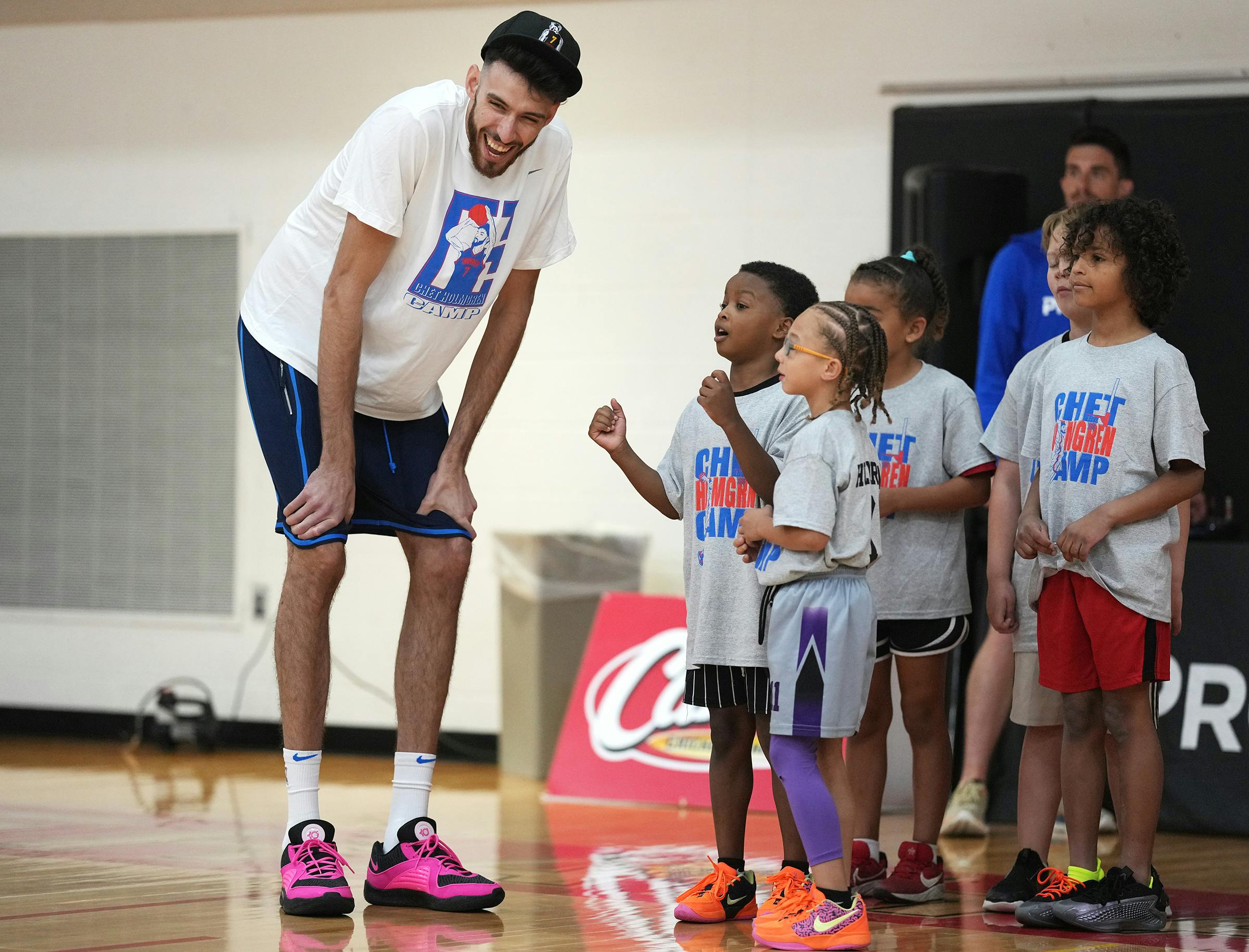 NBA champion Chet Holmgren returns home for youth camp at Minnehaha Academy