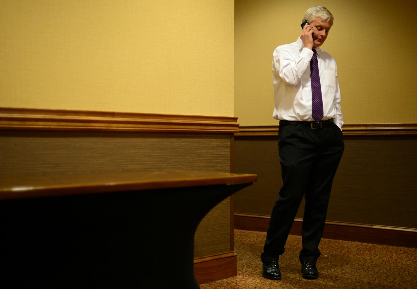 Speaker Paul Thissen ] GLEN STUBBE * gstubbe@startribune.com Tuesday, November 4, 2014 DFL Victory Party at the Minneapolis, Minnesota Hilton.