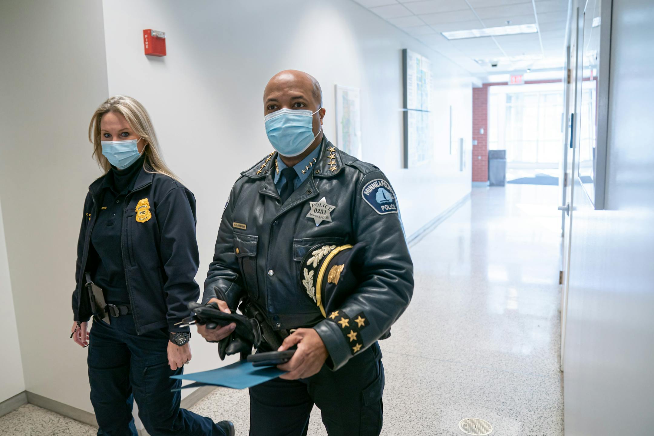 Minneapolis Police Chief Medaria Arradondo before he announced he will retire at the end of this term, Monday, Dec. 6, 2021 during a news conference in Minneapolis.