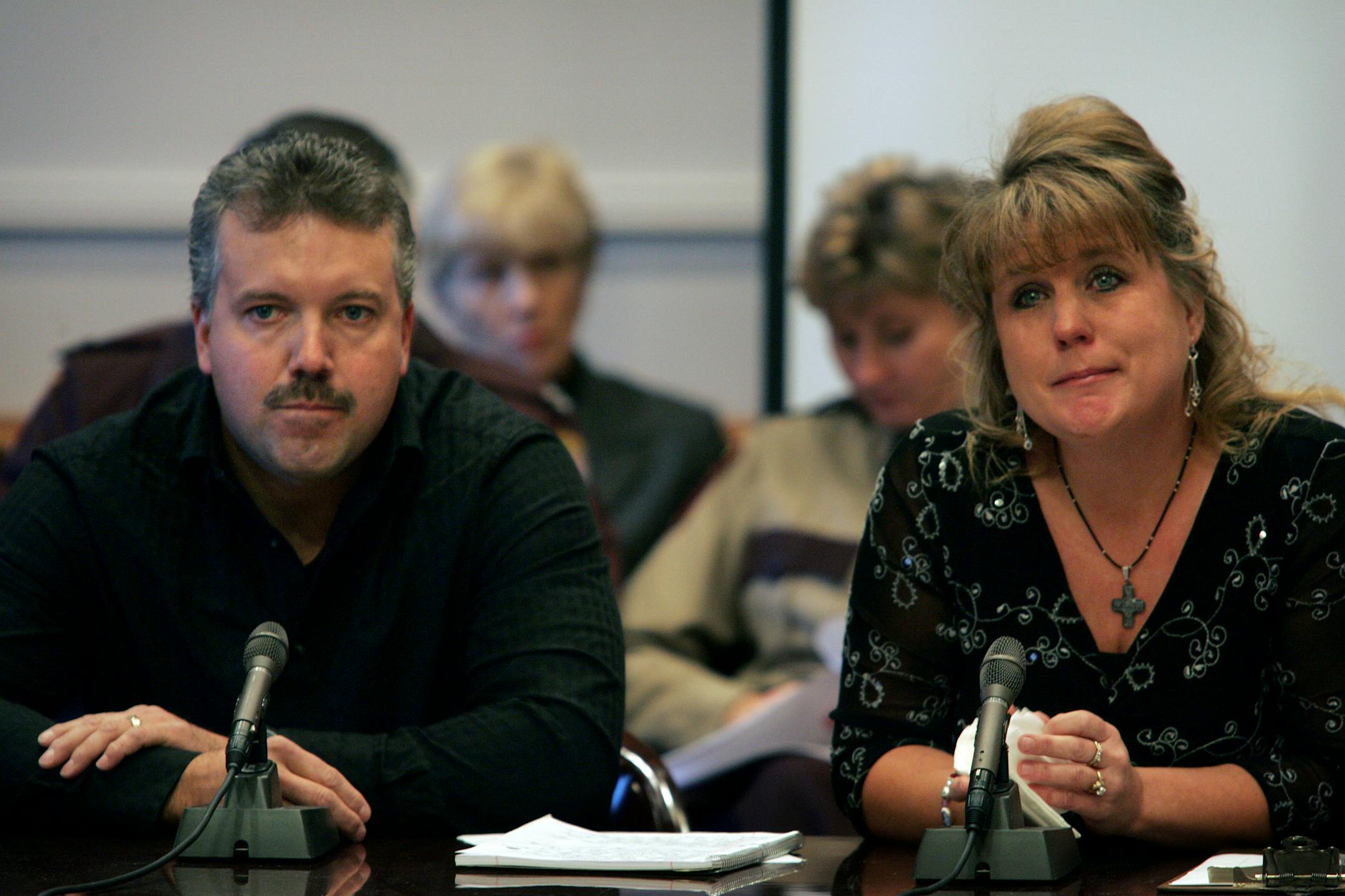 William and Karen Berglund of Scandia talked to senators at the state Capitol on Friday about their daughter's death in a school van crash