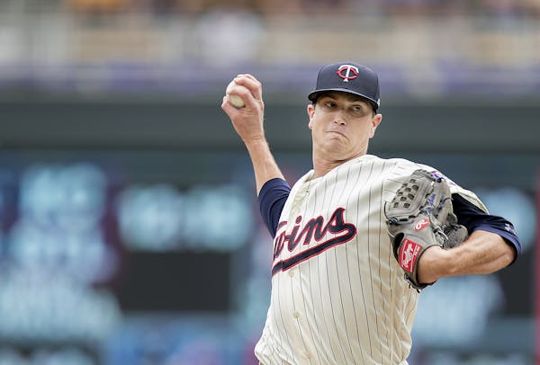 Twins starting pitcher Kyle Gibson took to the mound during the first inning Wednesday.