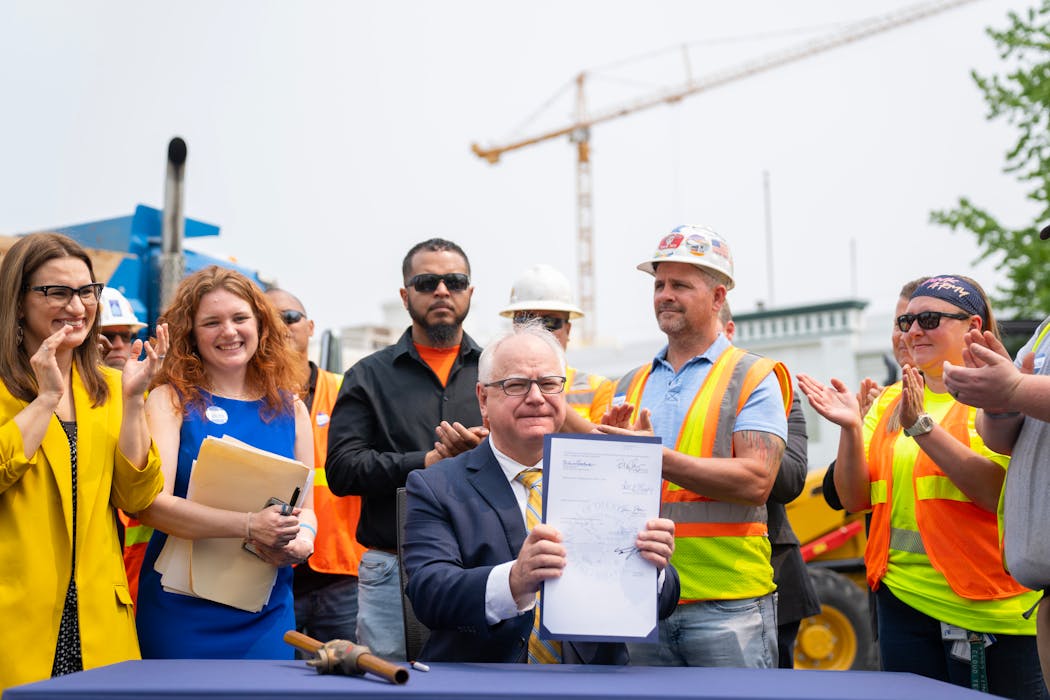 Gov. Tim Walz signs a bill into law allotting $240 million to replace lead pipes across Minnesota.