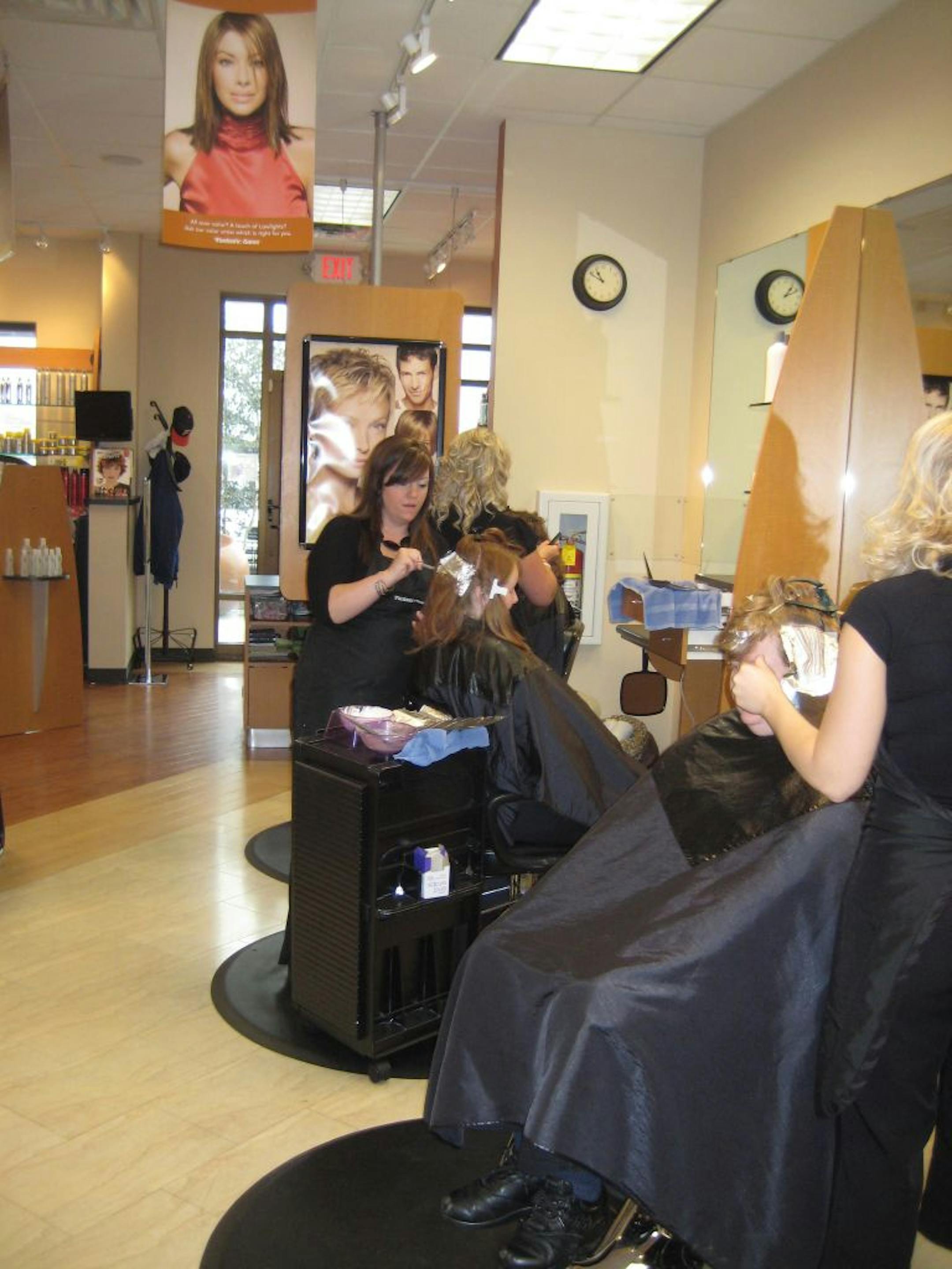 A shampoo, cut and blow-dry are on sale at Fantastic Sams through Oct. 18. The all-over color sale for $40 runs Oct. 28-Nov. 18.