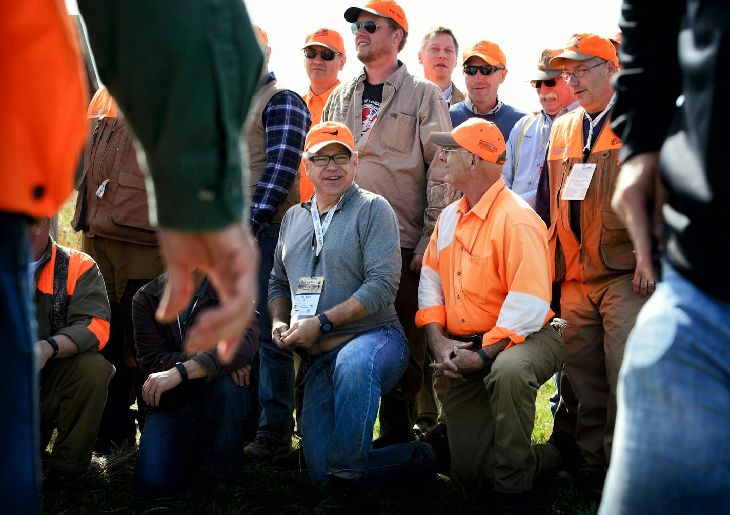 DNR Commissioner Tom Landwehr and Congressman Tim Walz posed for a group photo at the dedication of the newly enlarged O.A. Vee Memorial State Wildlife Management Area near Mankato as art of the Governor's Pheasant Opener. ] GLEN STUBBE * gstubbe@startribune.com Friday, October 10, 2015 Profile of DNR Commissioner Tom Landwehr, who has one of the most difficult jobs in state government as head of the Dept. of Natural Resources. His hands are in some of the messy political issues of the day, incl