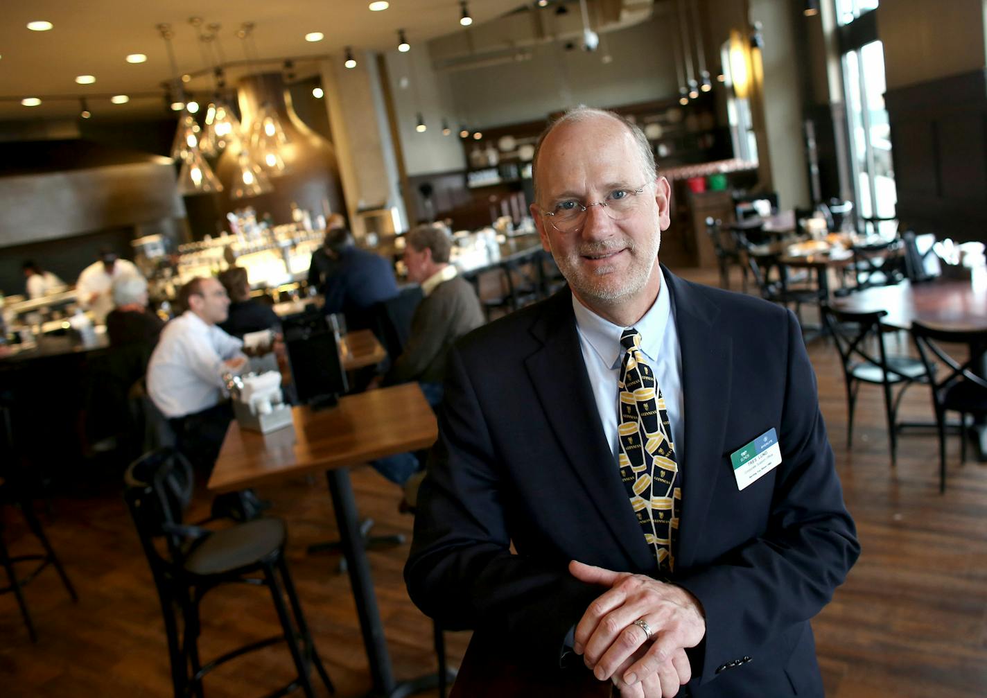 Tres Lund, of Lunds & Byerly's, stood in their new restaurant/ deli. ] (KYNDELL HARKNESS/STAR TRIBUNE) kyndell.harkness@startribune.com At the new Lunds & Byerly's Kitchen in Wayzata Min, Tuesday March 18, 2014. ORG XMIT: MIN1403181608450187