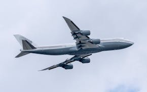 A 13-year-old private Boeing aircraft that President Donald Trump toured on Saturday to check out new hardware and technology features, and highlight