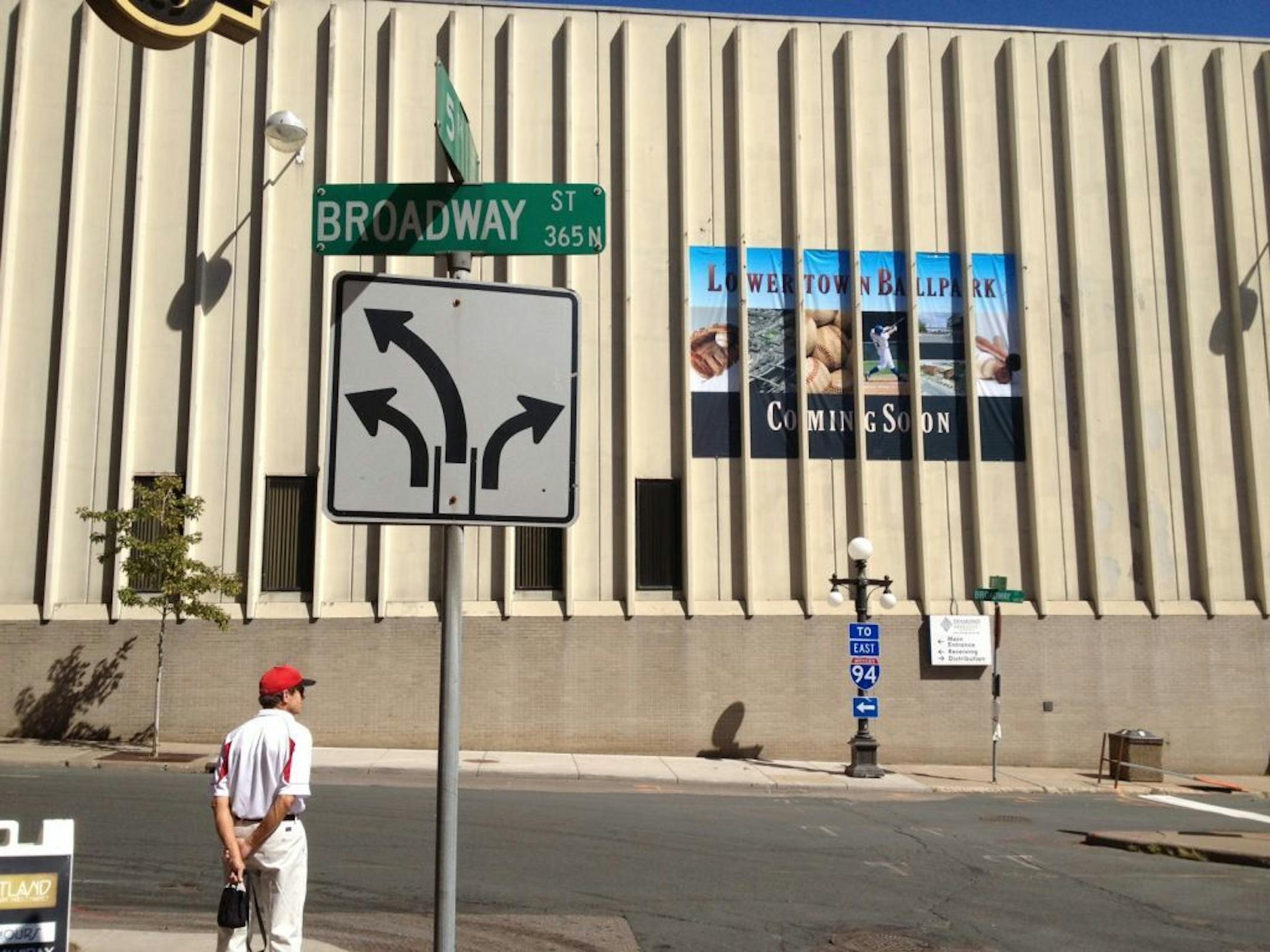 On Thursday, Sept. 13, shortly after it was announced the St. Paul Saints would get a new ballpark in lowertown St. Paul Steve jones looked over at the old Gillette building where they use to make White Rain shampoo and Dippity-do hair gel. This building will be demolished to make way for the new ballpark.
