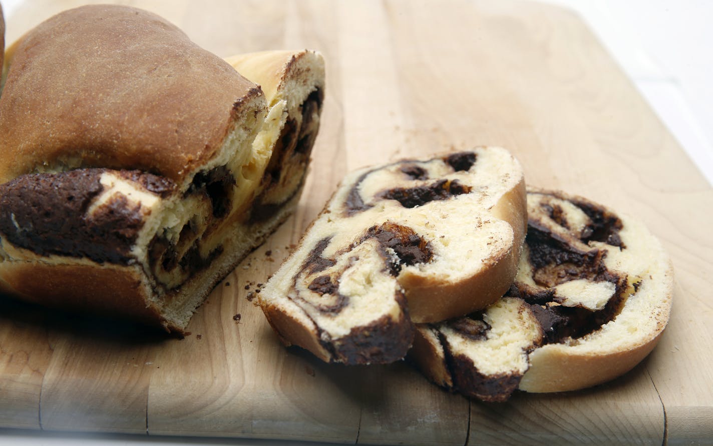 Baking Central makes chocolate babka - a brioche type dough swirled with dark chocolate.]richard tsong-taatarii/rtsong-taatarii@startribune.com