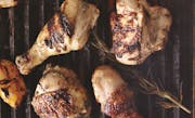 Buttermilk and Rosemary brined chicken "Reprinted from Martha Stewart's Grilling: 125+ Recipes for Gatherings Large and Small. Copyright © 2019 by Ma