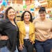 The women who run El Burrito Mercado: Suzanne Silva, Milissa Silva and Analita Silva.