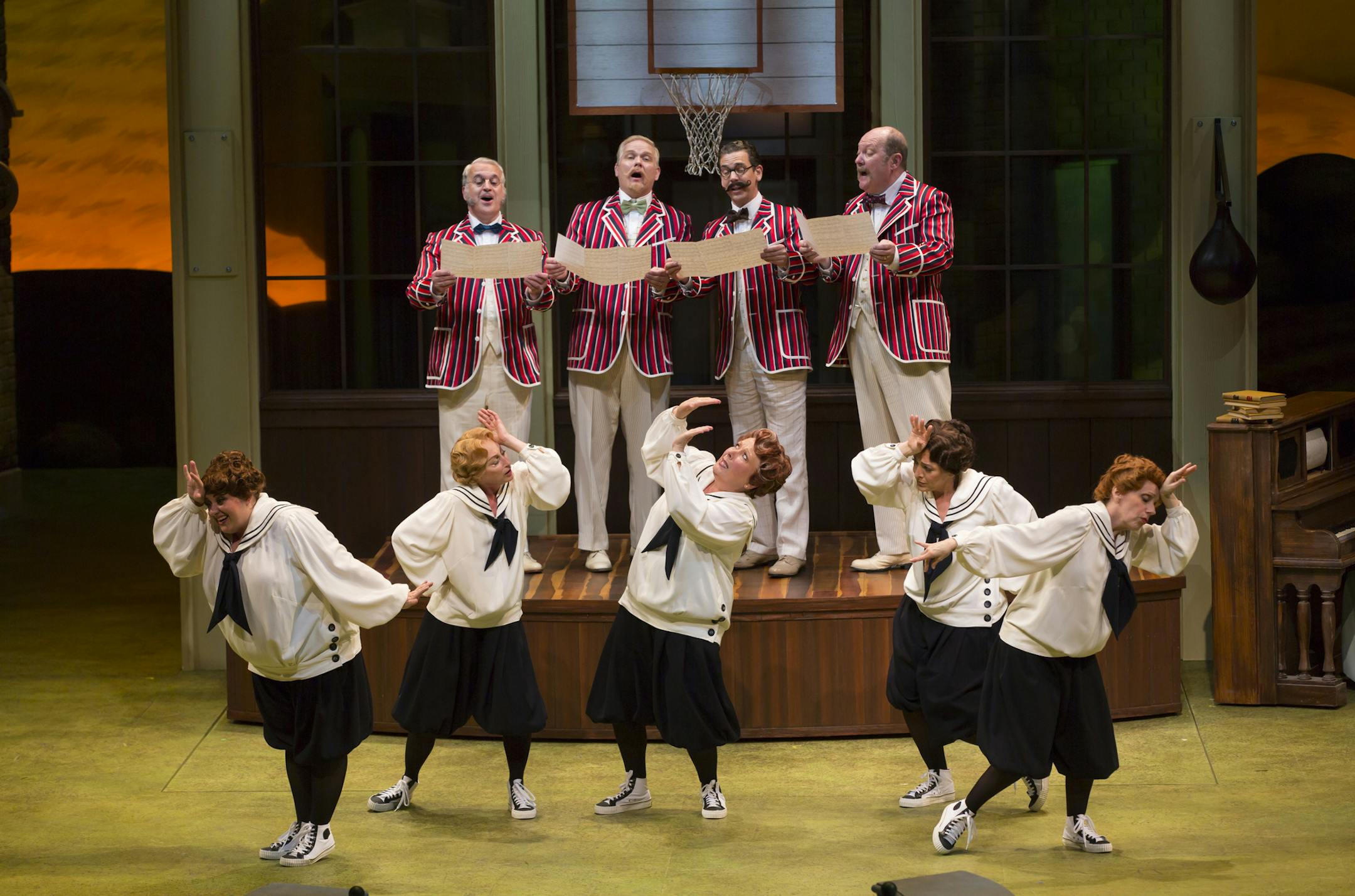 The Music Man Guthrie 6-15 444 The Music Man, by Meredith Willson, directed by John Miller-Stephany at the Guthrie Theatre 6/20/15 Lighting Design: David Lander Costume Design: Matthew J. LeFebvre Scenic Design: Todd Rosenthal © T Charles Erickson Photography tcepix@comcast.net