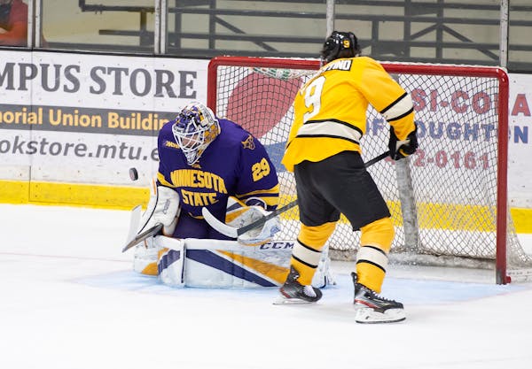 Goalie Dryden McKay, whose 0.90 goals-against average leads the nation, has led Minnesota State Mankato to a 9-2-1 record.