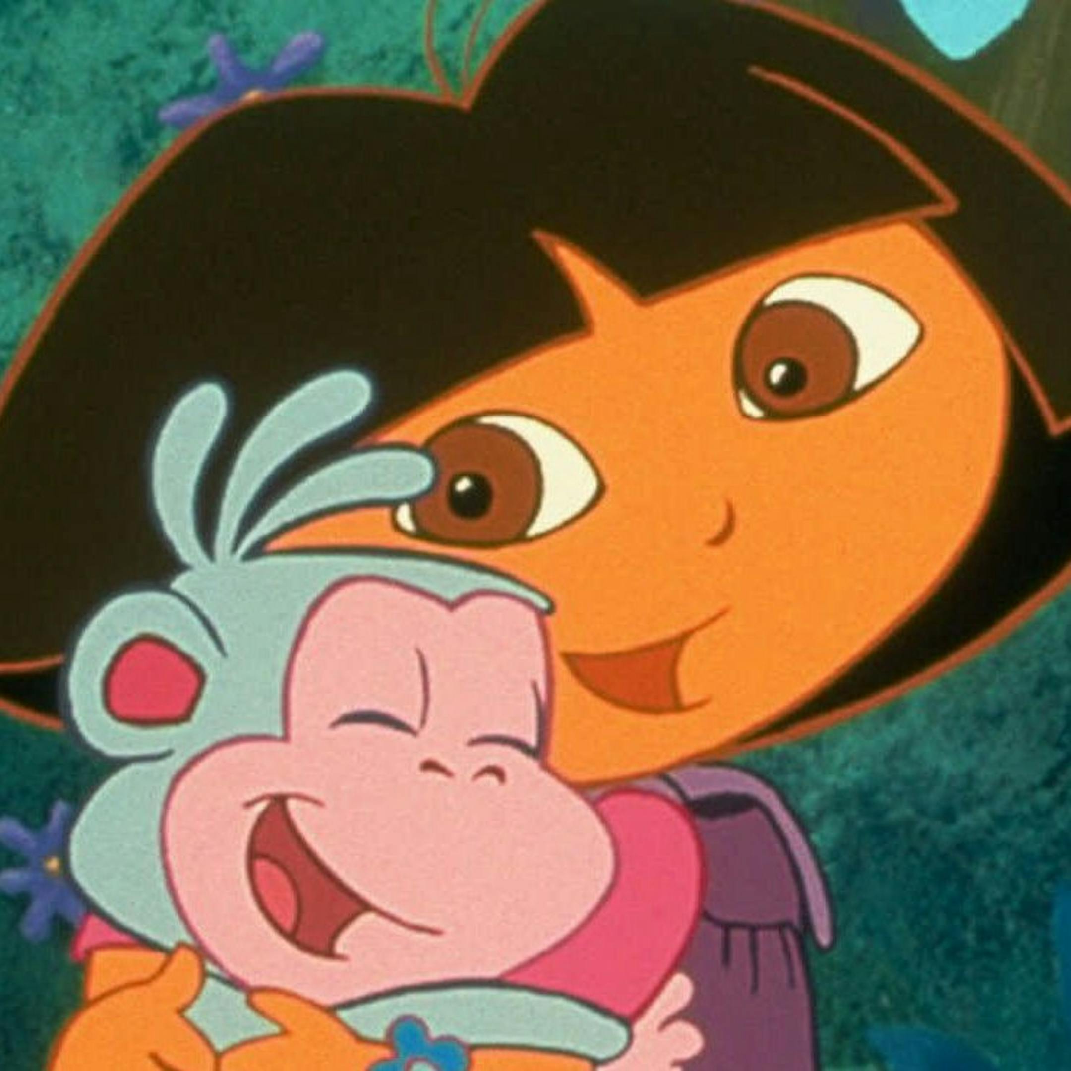 DORA THE EXPLORER, Nick Jr.Ìs new original play along, animated adventure series, features a 7-year-old Latino heroine who lives inside a computer. Dora is proudly bi-lingual and uses her knowledge of the Spanish language to communicate with her friends, overcome obstacles and reach her goals. In each episode, Dora teaches the viewers a Spanish word or phrase and then asks them to use it to forge ahead to solve a problem. Dora and her friend Boots (pictured with Dora) ultimately triumph, ca