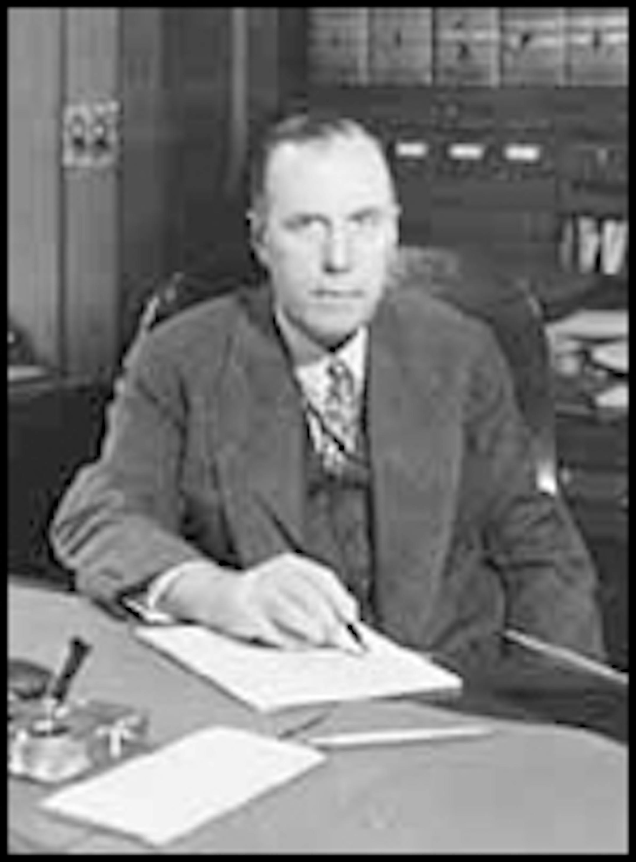 Charles S. Pillsbury, flour milling executive, in 1931