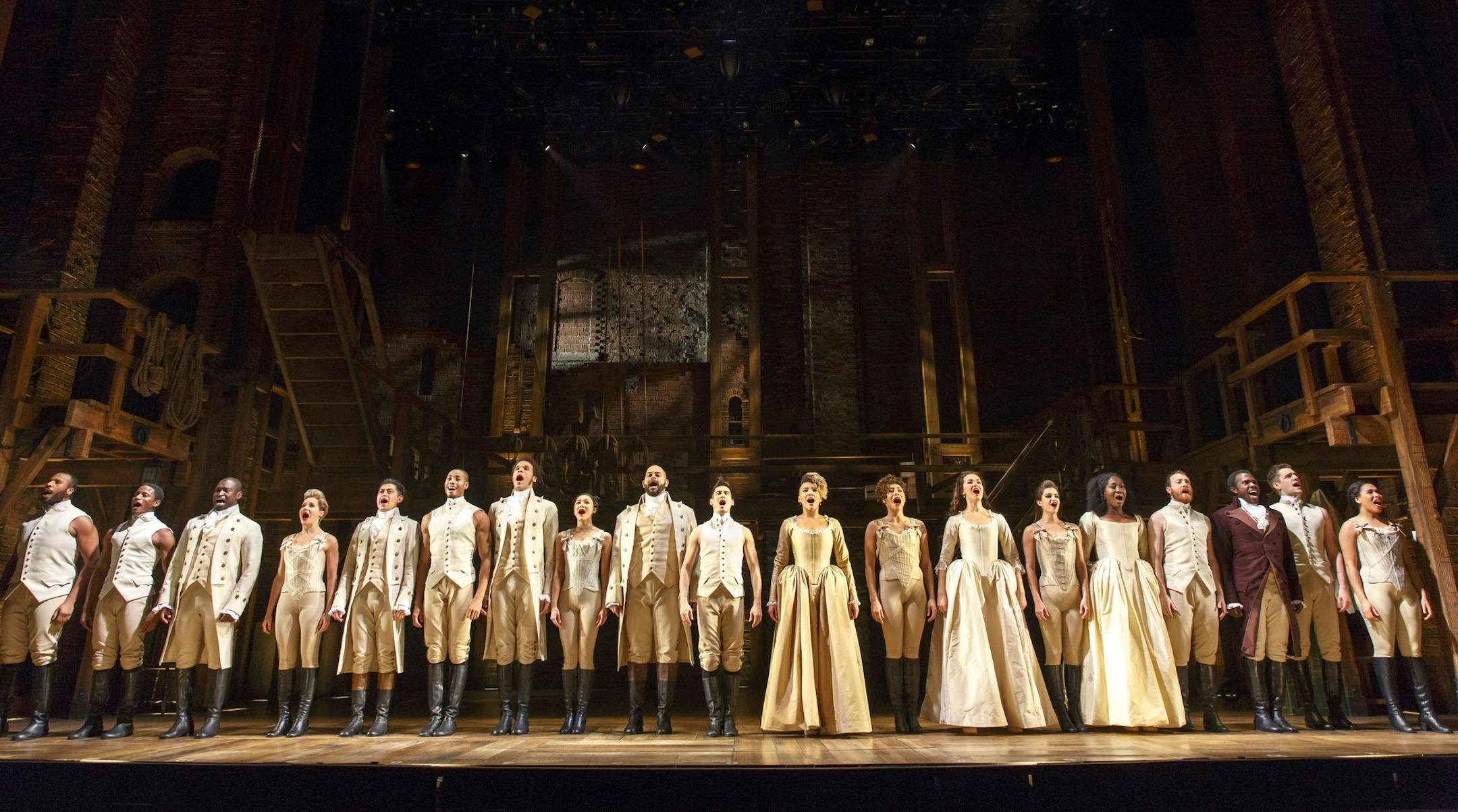 "Hamilton" is coming to the Orpheum Theatre in Minneapolis Aug. 29, 2018. (photo by Joan Marcus)