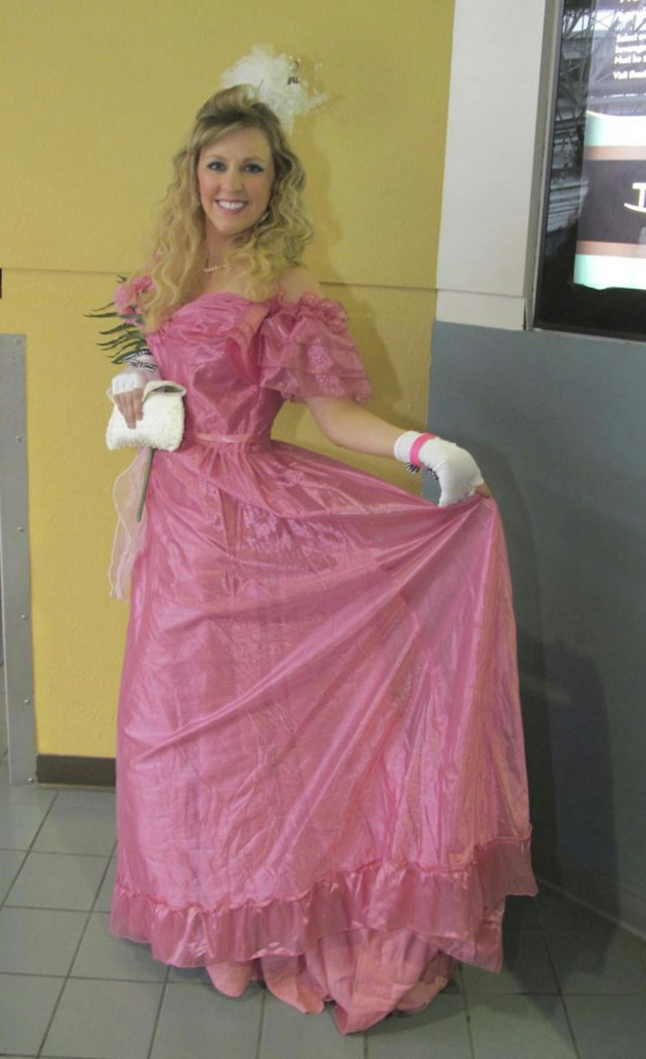 Jenny Geist of Lakeville Dress: Her mom wore this polyester princess gown from JC Penney to a wedding 30 years ago. Advice: �Avoid ruffles. They are not as timeless as you think,� she said. �Also, not as much sheen � flat colors will photograph better.�