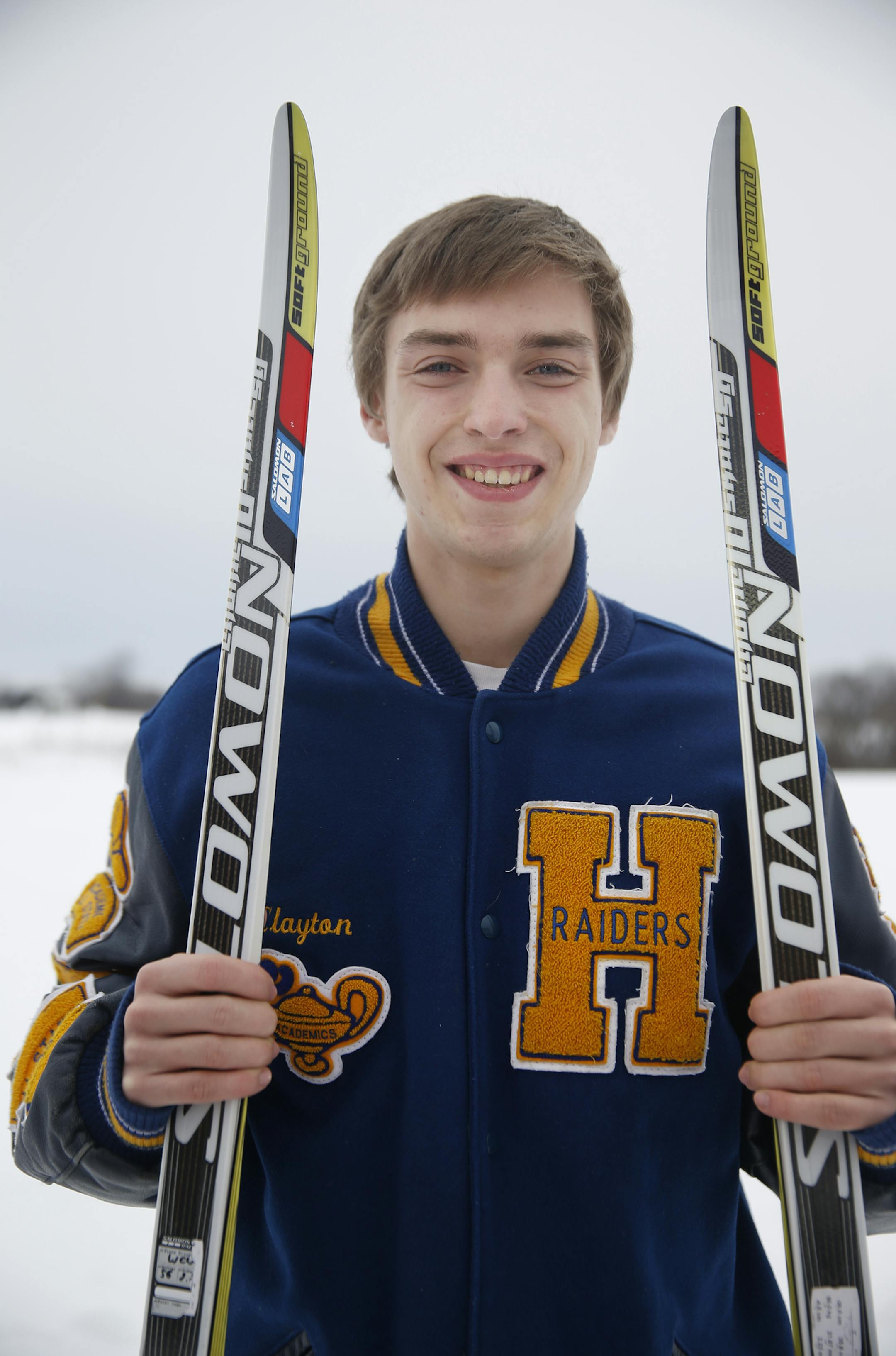 At Hastings H.S., Junior Clayton Johnson is a star on the cross country ski team.] Richard Tsong-Taatarii/rtsong-taatarii@startribune.com