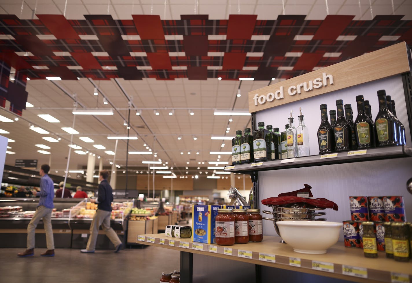 Foods and the implements to prepare them - such as pasta - are gathered together in some new displays throughout the grocery area of the Target in Minnetonka. ] JEFF WHEELER &#x2022; jeff.wheeler@startribune.com Shoppers at the Target store in Minnetonka are getting a glimpse of the retailer's grocery overhaul, which is a major part of CEO Brian Cornell's blueprint for Target's future. The store, which is finishing up a $10 million renovation, is testing out some of the ideas Cornell has to rema