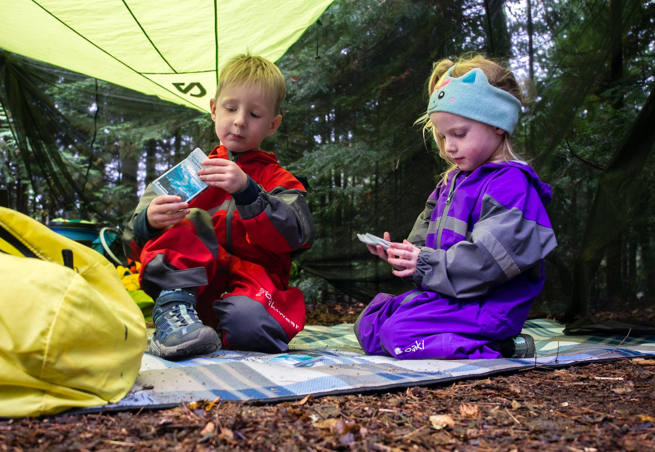 Jack and Rowan played on a camping outing with their parents, Bobby and Maura Marko of Chanhassen.