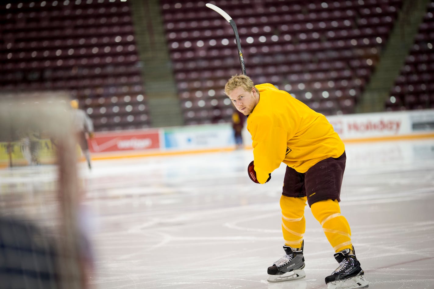 Gophers senior forward Travis Boyd photographed at Mariucci Arena on Wednesday, February 11, 2015 in Minneapolis, Minn. ] RENEE JONES SCHNEIDER • reneejones@startribune.com