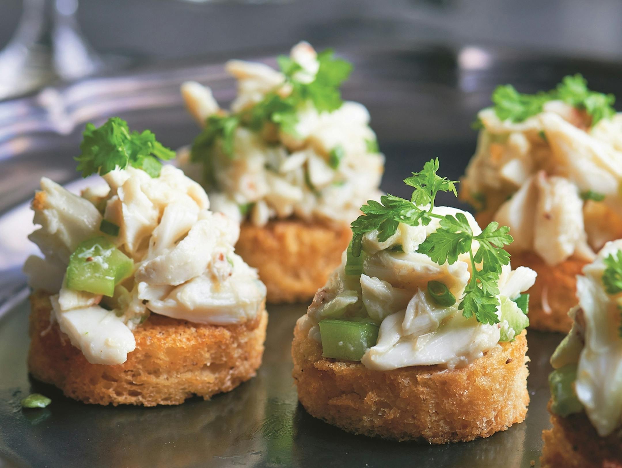Crabmeat Crostini from “The Chef Next Door.”
