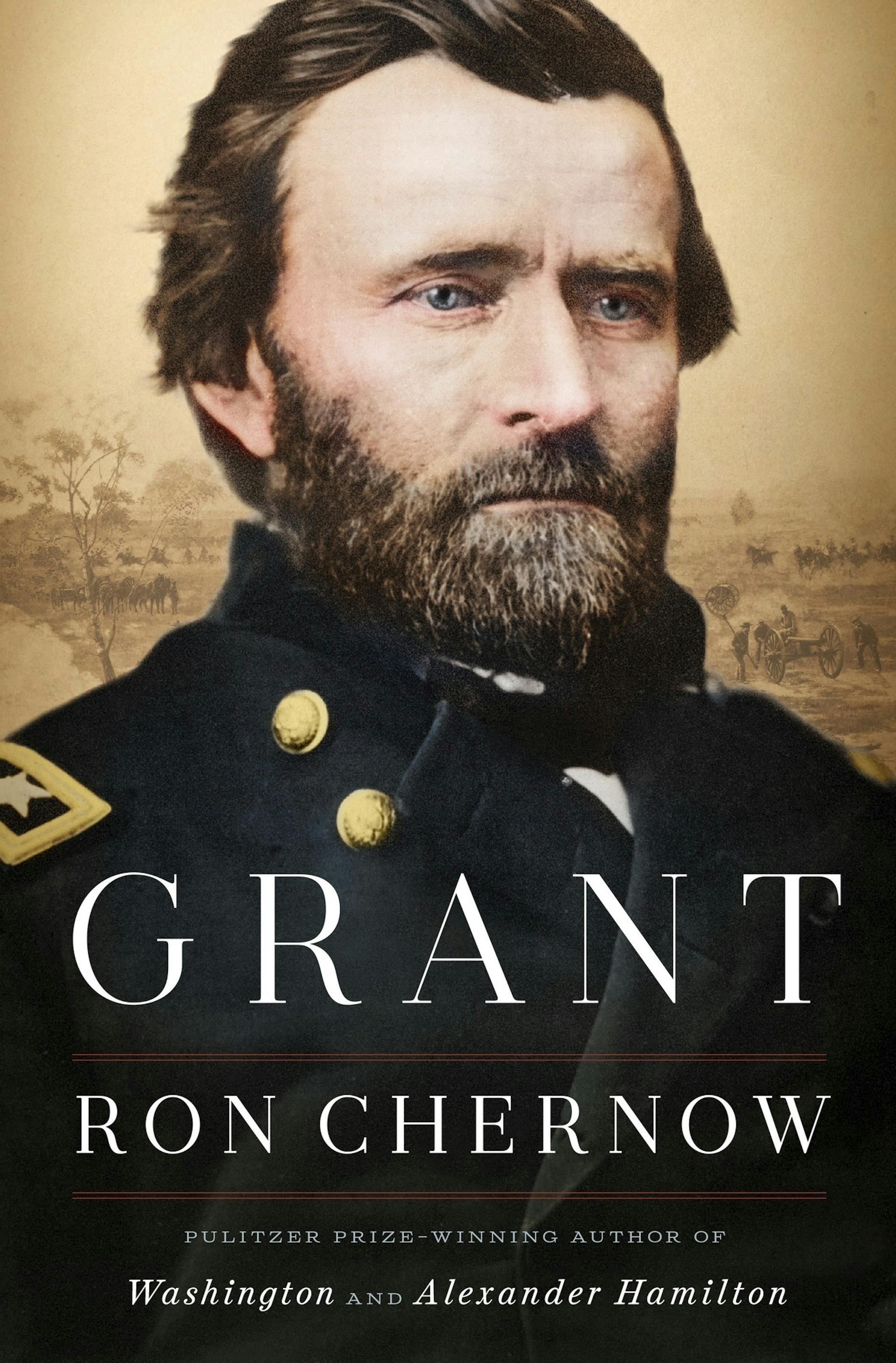 This cover image released by Penguin Press shows "Grant," a biography by Ron Chernow. (Penguin Press via AP)