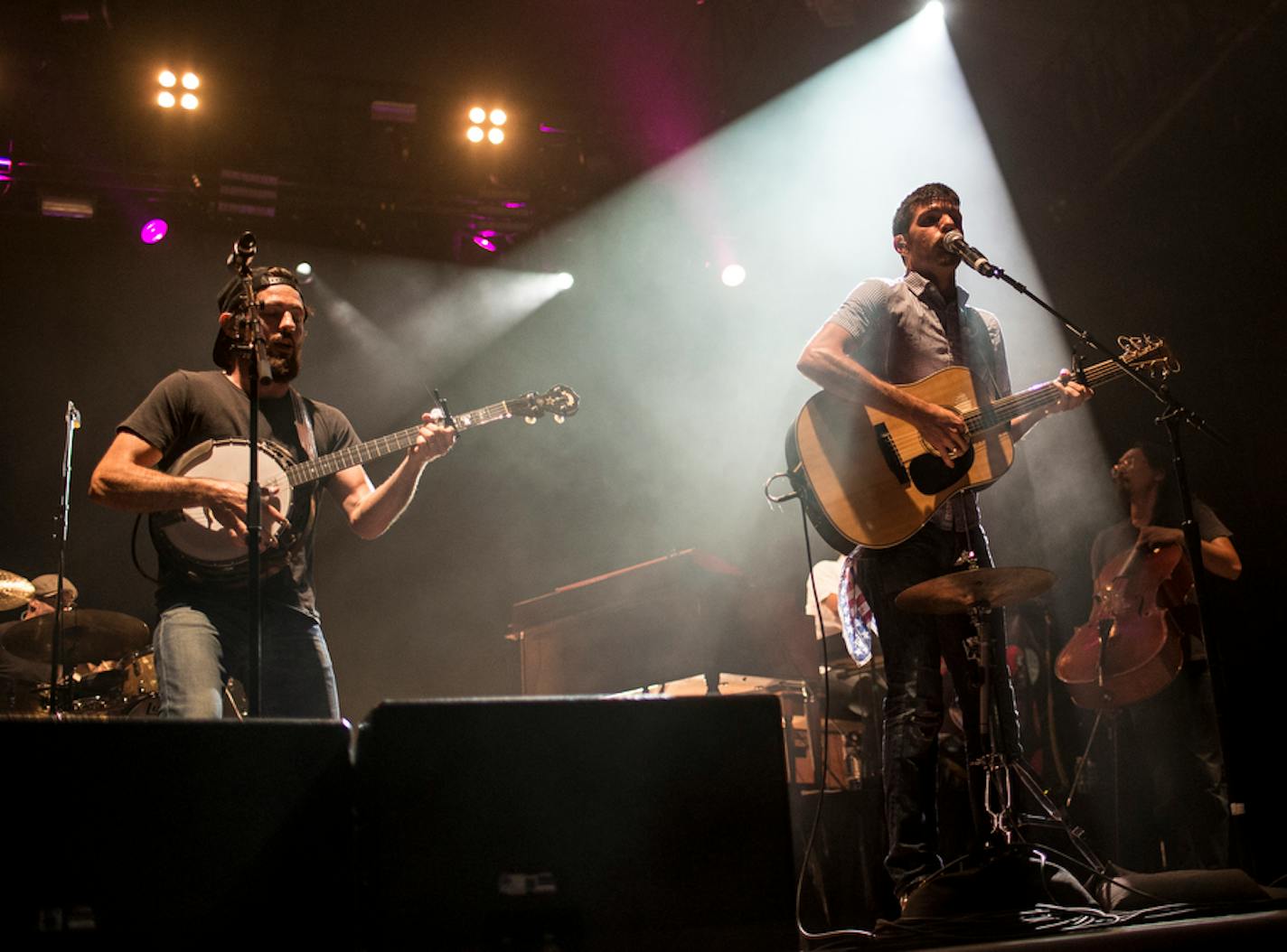 The Avett Brothers were paired Saturday at the Minnesota State Fair grandstand with New Orleans veterans Preservation Hall Jazz Band .