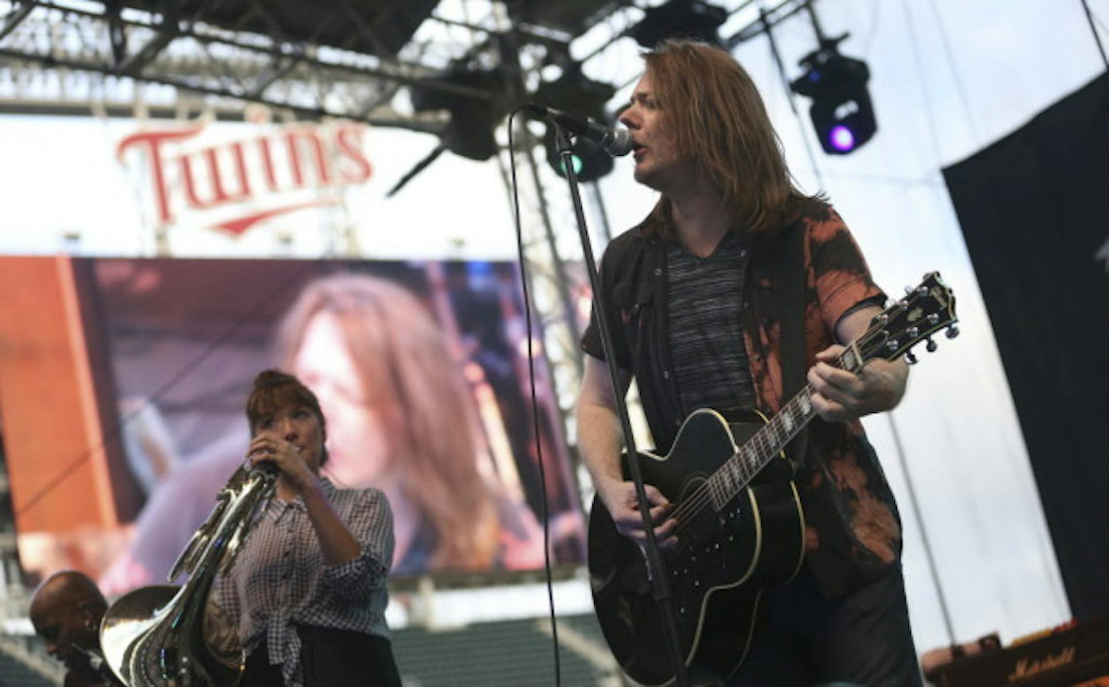 With frontman Dave Pirner now its only original member, Soul Asylum performed outdoors last summer at Target Field's Skyline Music Fest. / Kyndell Harkness, Star Tribune